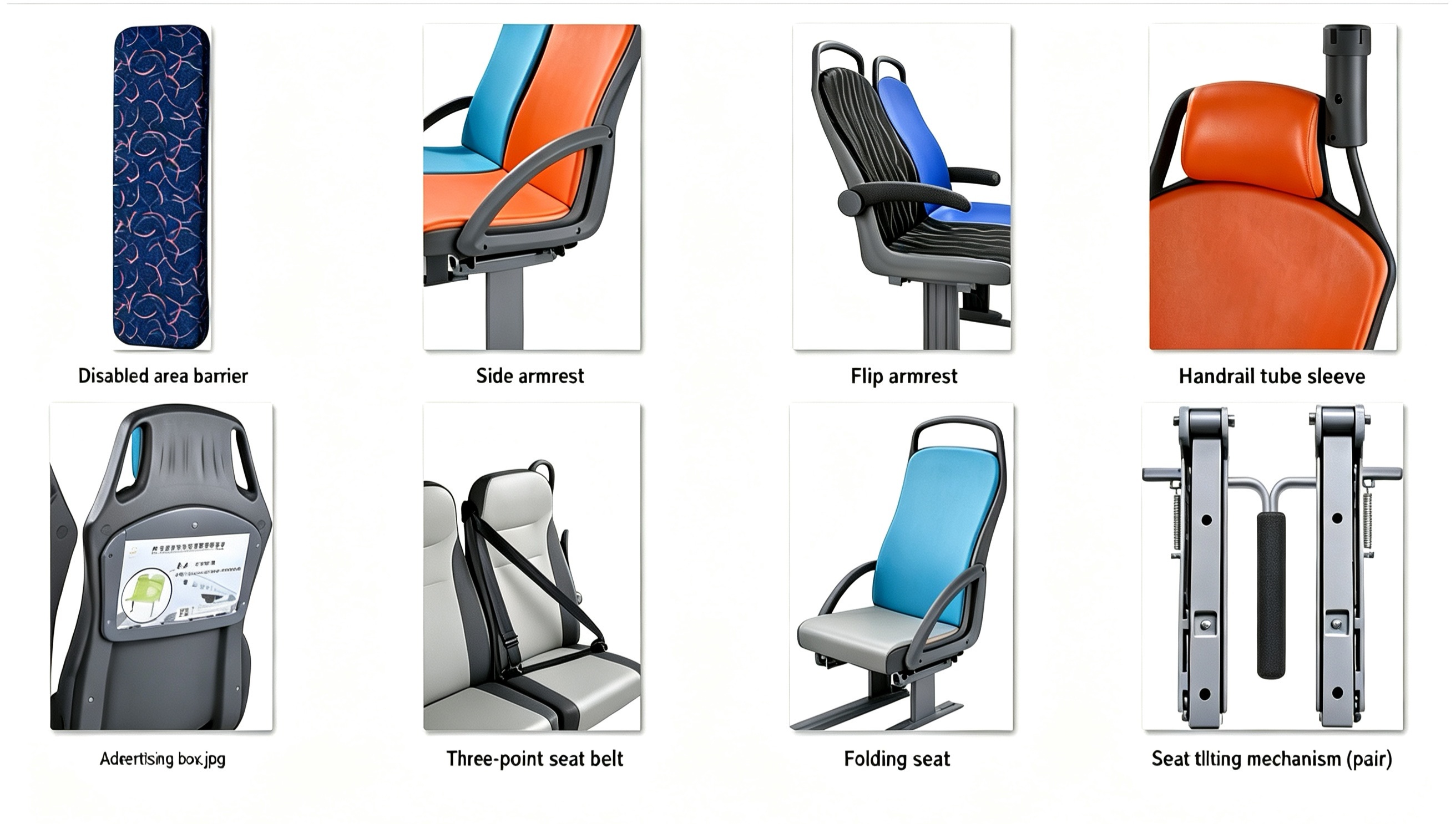 Bus Seat Spare Parts - Full Range
